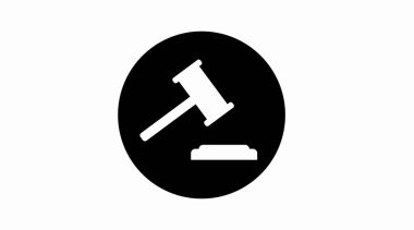 Auction Icon. vector isolated editable flat illustration vector