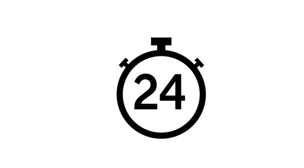 Hours Icon Logo Vector Isolated Editable Flat Illustration — Stock Vector