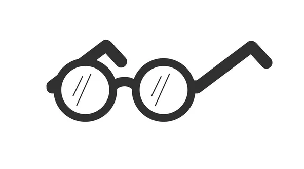 Icono Gafas Ilustración Editable Aislada Vectorial Blanco Negro — Vector de stock