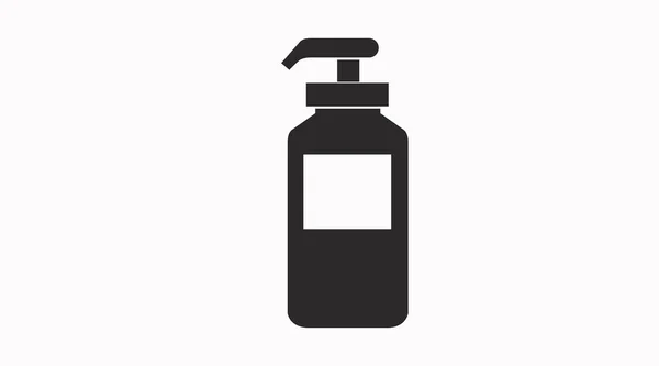 Icône Isolée Vectorielle Bouteille Gel Hydroalcoolique Désinfectant Pour Les Mains — Image vectorielle