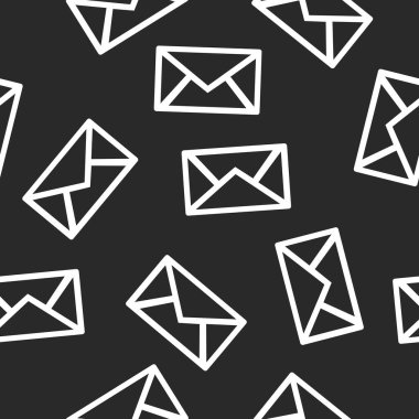 Mesaj, Posta veya Posta Deseni. Siyah ve beyaz yarımadasızlık deseni veya arkaplan