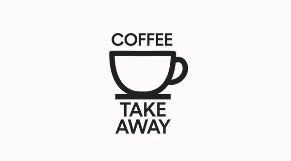 Coffee Take Away Icon Vector Isolated Editable Illustration Coffee Take — Stock Vector