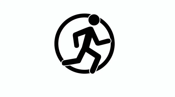 Icono Del Corredor Vector Plano Editable Ilustración Aislada Hombre Corriendo — Archivo Imágenes Vectoriales