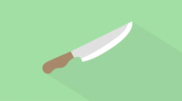 Messervektorillustration Vorhanden Vektorisolierte Editierbare Illustration Eines Messers — Stockvektor