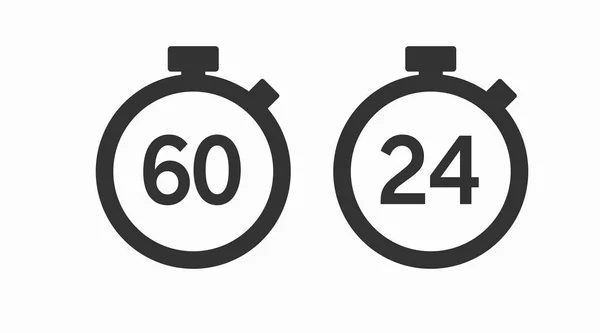 Tempo Icon Definido Horas Minutos Conjunto Ilustrações Editáveis Isoladas Vetoriais —  Vetores de Stock