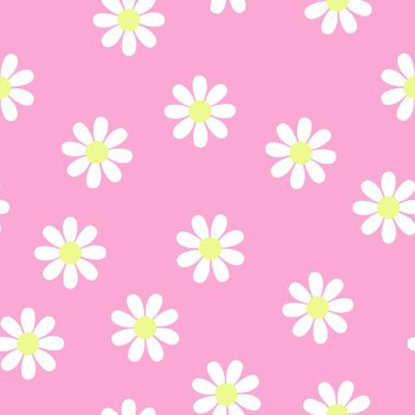 Çiçek deseni. Çiçekli, pürüzsüz pembe desen.
