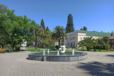 Abhazya 'daki Sukhumi şehri.. 
