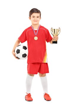 Futbol oyuncu holding Altın Kupa
