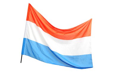 Hollanda bayrağı sallayarak