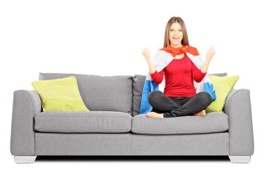 kadın spor taraftarı