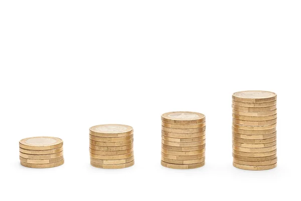 Columns of coins — Stock Photo, Image