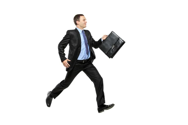 Businessman running away — Stock Photo, Image