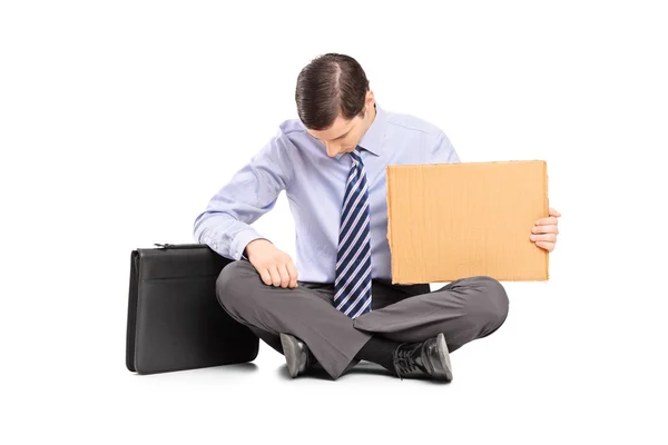 Bankrupted businessperson — Stock Photo, Image