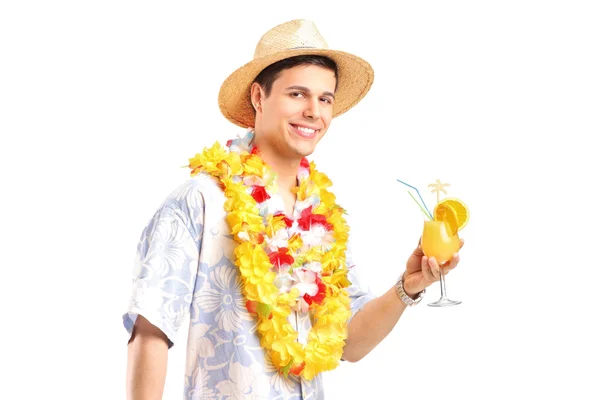 Man with cocktail — Stock Photo, Image