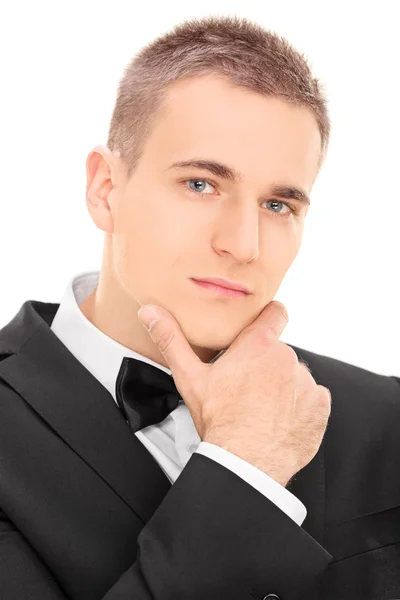 Elegant man poserar — Stockfoto