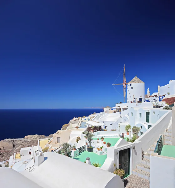 Dorp op santorini eiland — Stockfoto