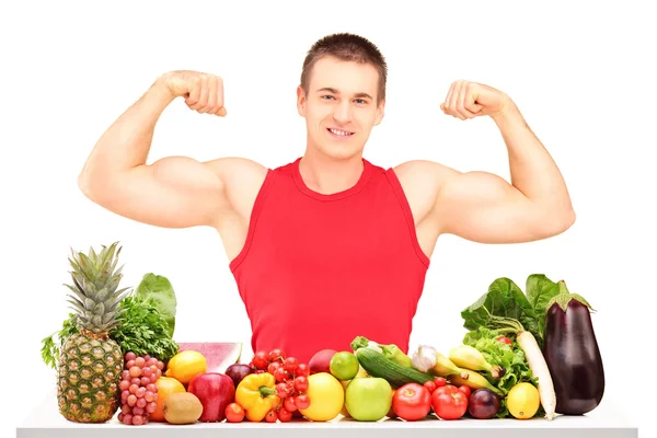 Muscular man posing — Stock Photo, Image