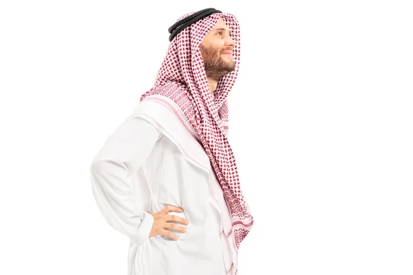 Manliga arabiska person som står — Stockfoto