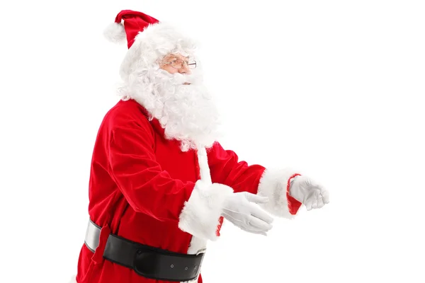 Santa Claus a punto de tomar algo — Foto de Stock