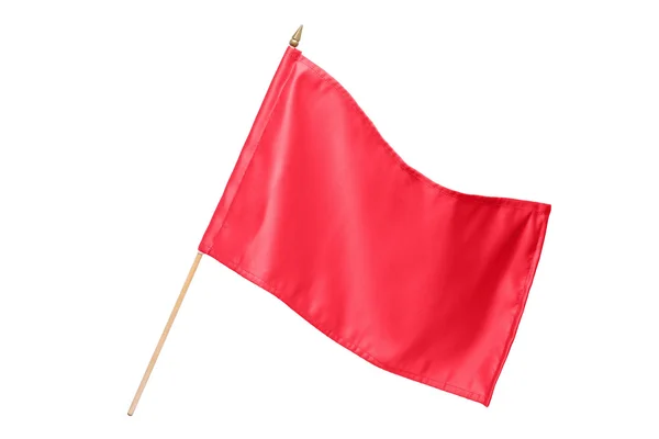 Silke röd flagga — Stockfoto