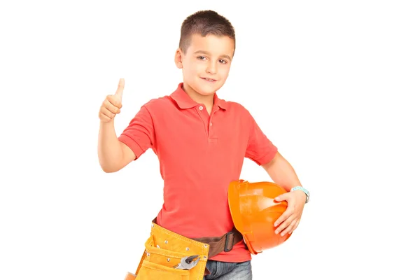 Child with tool belt — Stock Photo, Image