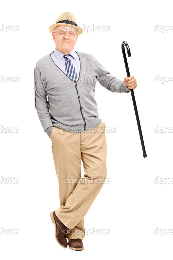 Senior gentleman with cane