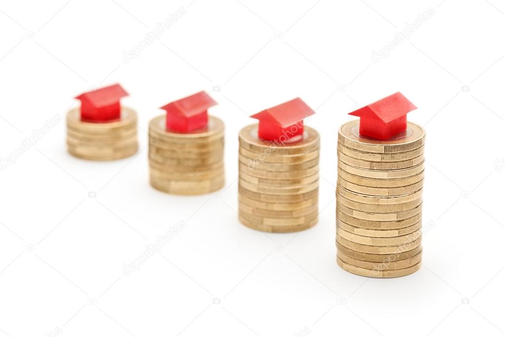 House prices going up Stock Photo by ©ljsphotography 45857921