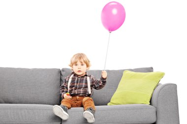 çocuk balon ile Divan