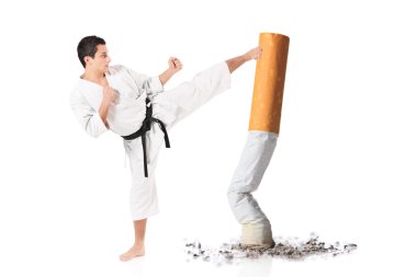 Karate adam vurma Sigara