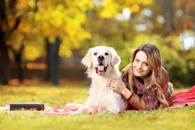 kadın ile köpek parkı