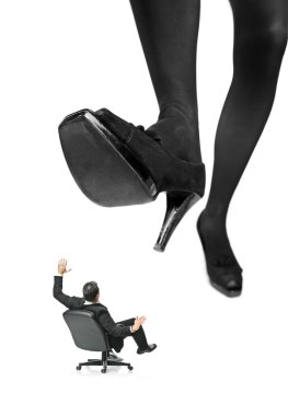 ya iş adamı ezmek için ayak