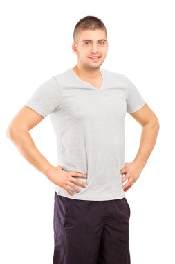genç adam poz