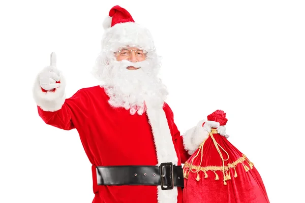 Babbo Natale dando pollice in su — Foto Stock