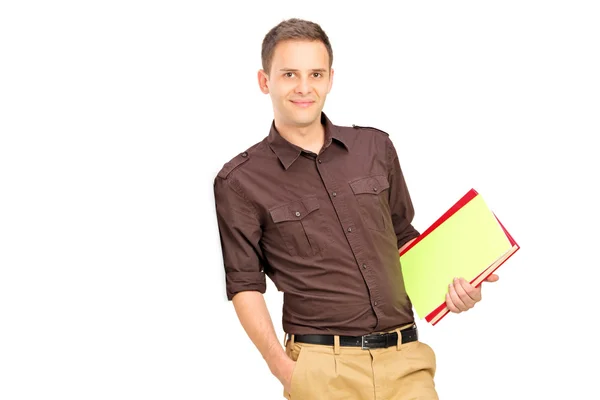 Student with notebooks — Stock Photo, Image