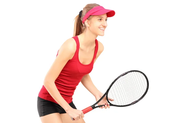 Jugadora de tenis femenina — Foto de Stock