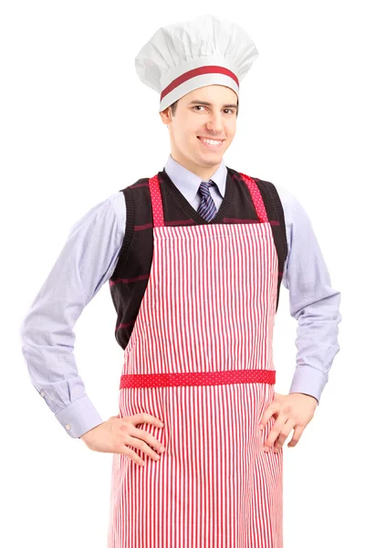 Guy with cooking hat — Stock Photo, Image