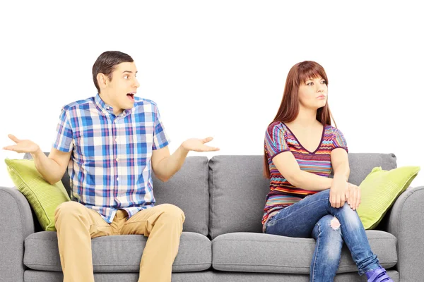 Couple during an argument — Stock Photo, Image