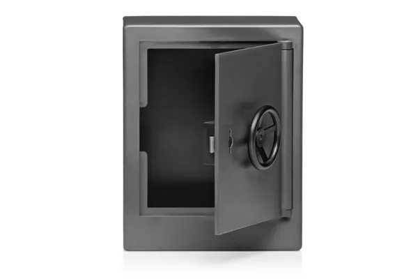 Серый пустой сейф — стоковое фото