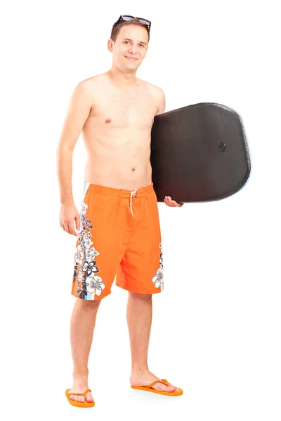 Male surfer with surfboard — Stock Photo, Image