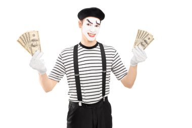 Bizi dolar tutan MIME sanatçı