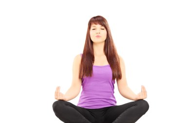 kadın atlet meditasyon
