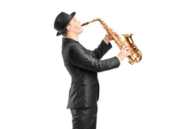 Saksafonla oynayan adam