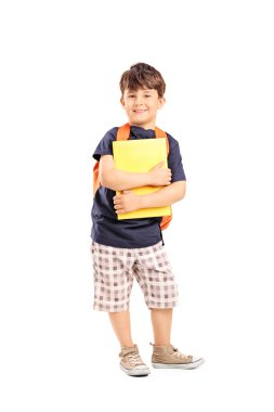 okul çocuğu holding defter