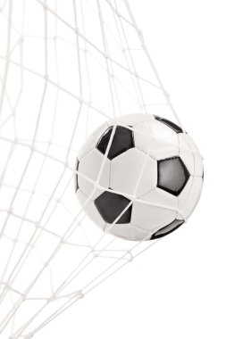 Futbol topu bir net