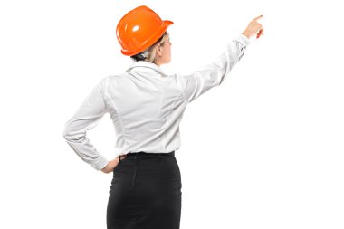 kadın mimar işaret