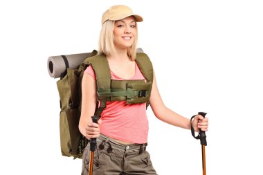 Polonyalılar hiking ile kadın