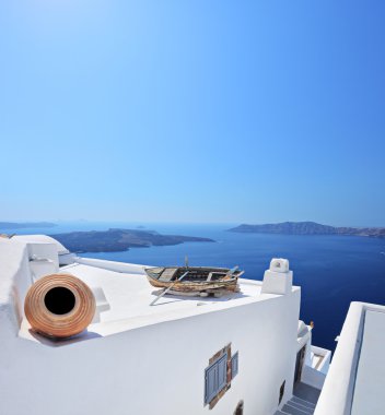 Santorini Adası'nda bina