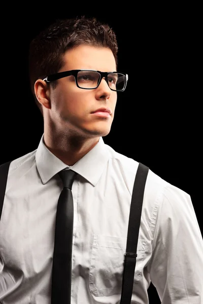 Fashionable young man with tie — Stock Photo, Image