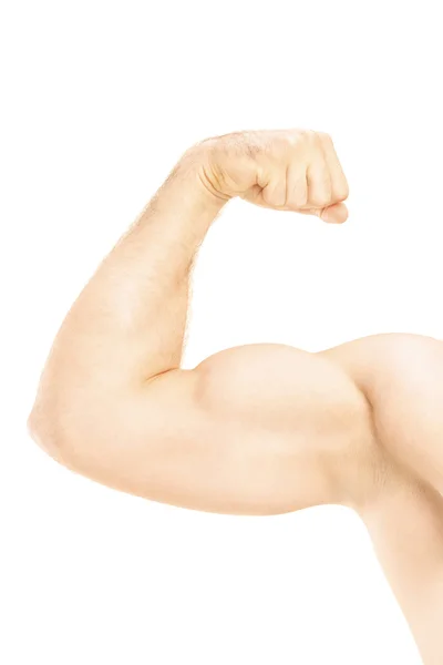 Male showing his arm muscles — Stock Photo, Image