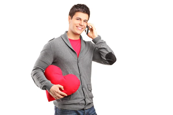 Male talking on phone — Stock Photo, Image